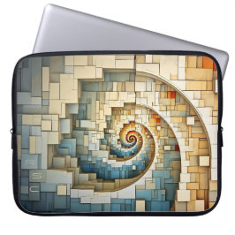 Funda Para Portátil Mundo de Willem: Monograma Naturals de Fibonacci