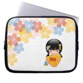 Funda Para Portátil Muñeca kokeshi de verano - Chica Geisha de Kimono