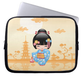 Funda Para Portátil Muñeca Maiko Kokeshi - Chica Geisha japonés