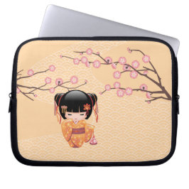 Funda Para Portátil Muñeca Ume Kokeshi - Chica Geisha de la enseñanza