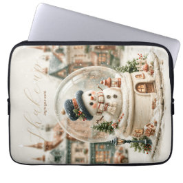 Funda Para Portátil Muñeco de nieve lindo en globo de nieve