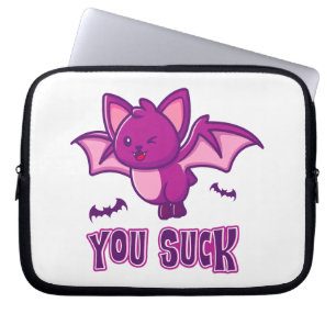 Funda Para Portátil Murciélagos vampiros de Halloween lindos y diverti
