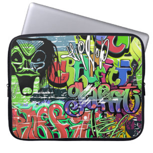 Funda Para Portátil Muro de graffiti: El hip hop urbano