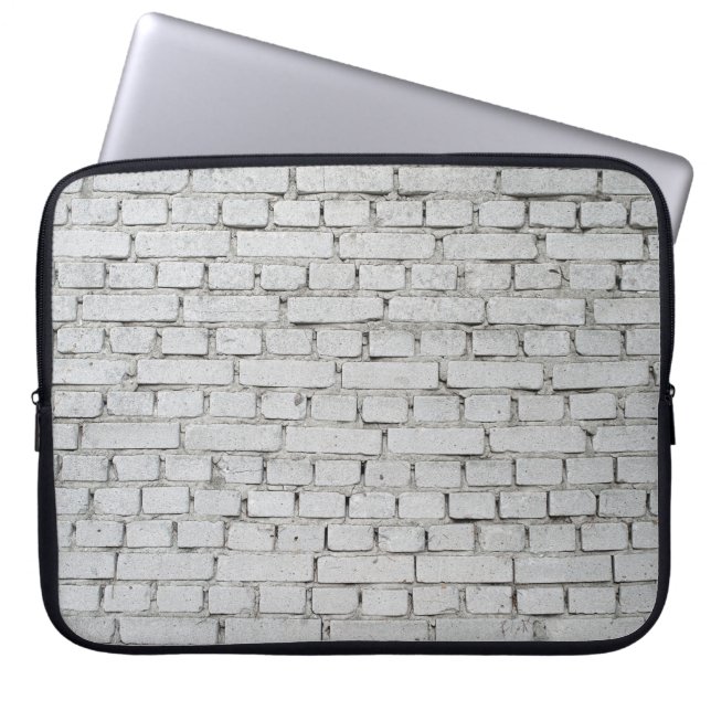 FUNDA PARA PORTÁTIL MURO DE LADRILLO BLANCO (Frente)