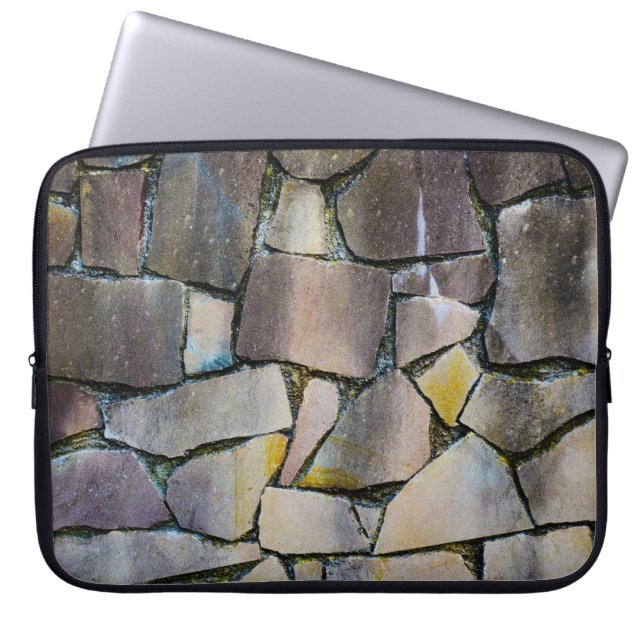 Funda Para Portátil Muro de ladrillo gris (Frente)