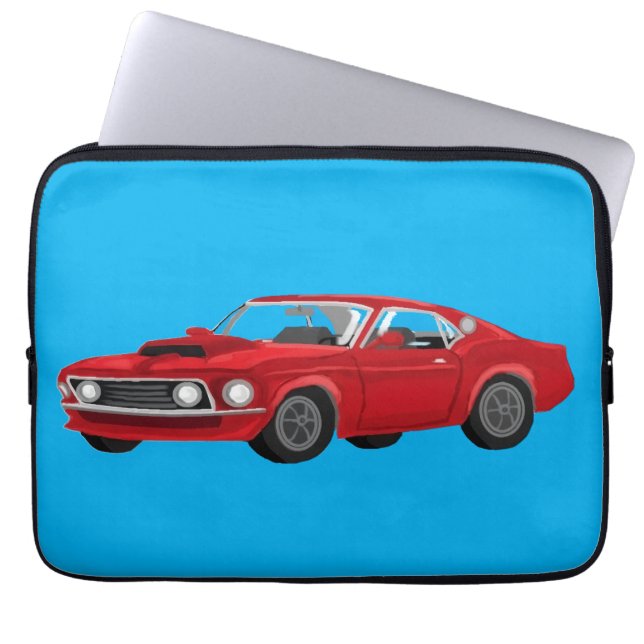 Funda Para Portátil Muscle car (Frente)