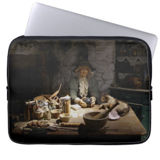 Funda Para Portátil Museo de la Cocina de la Bruja Blanca, Brujería y