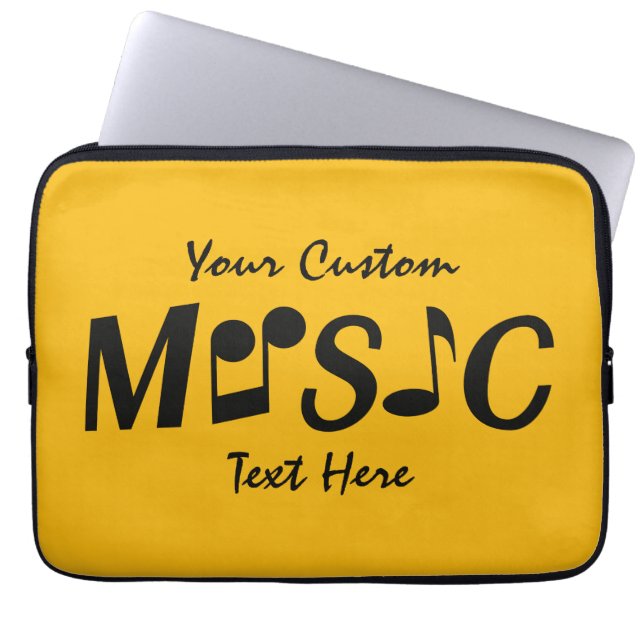 Funda Para Portátil MUSIC personalizado mangas para portátiles (Frente)