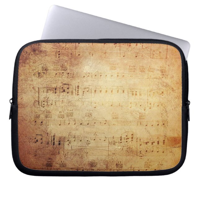 Funda Para Portátil Música antigua (Frente)