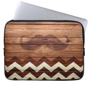 Funda Para Portátil Mustache Chevron Vintage Wooooh #3