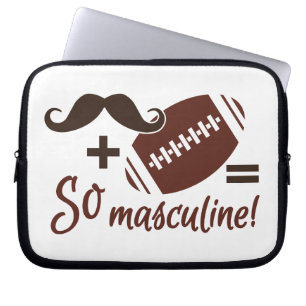 Funda Para Portátil Mustache & Football laptop sleeve