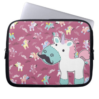 Funda Para Portátil Mustachio Unicornio