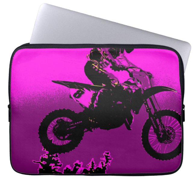 Funda Para Portátil MX - Motocross Racer (Frente)
