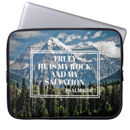 Funda Para Portátil My Rock My Salvation Christian Bible Mountain