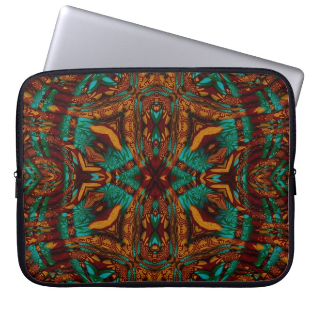 Funda Para Portátil Mysaman Earth Energy Geometric Art (Frente)