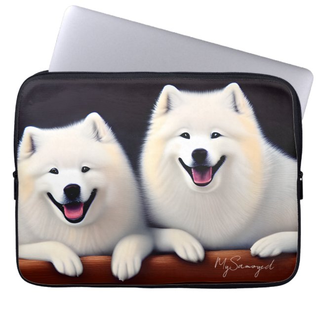 Funda Para Portátil MySamoyed Personalized Gift Idea Cute Samoyed (Frente)