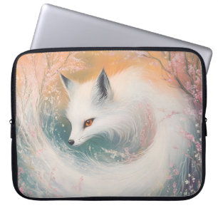Funda Para Portátil Mystic Bloom Spring Fox Watercolor