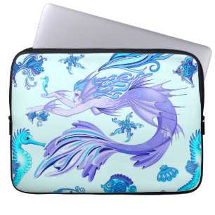 Funda Para Portátil Mystic Mermaid Fairy Purple Creple Ceramic Tile