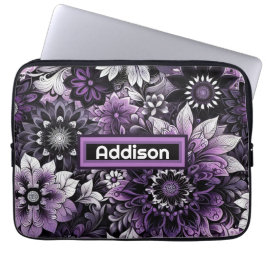 Funda Para Portátil Mystical Purple Blooms