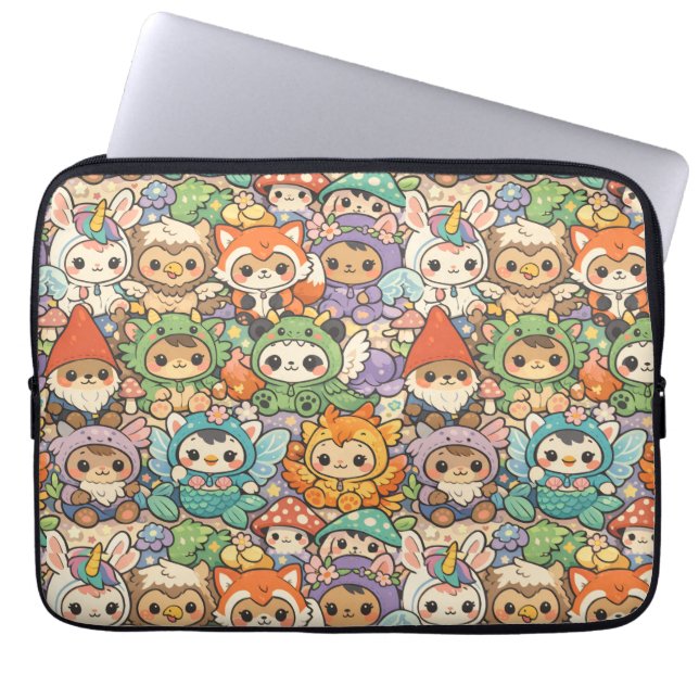 Funda Para Portátil Mythical Friends Parade | Cute Pastel Magic (Frente)