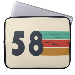 Funda Para Portátil nacido en 1958, cumpleaños vintage