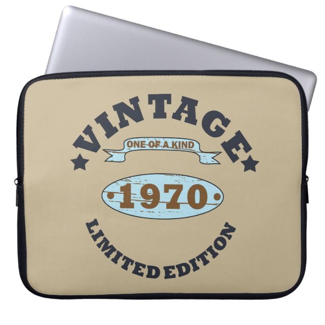 Funda Para Portátil Nacido en 1970 como regalo de cumpleaños (Frente)