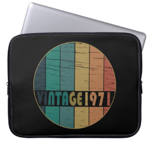 Funda Para Portátil Nacido en 1971 como regalo de cumpleaños vintage