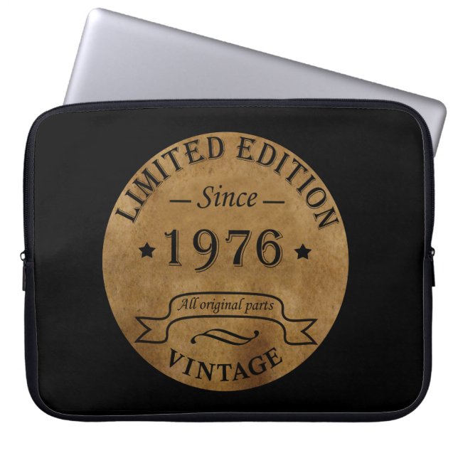 Funda Para Portátil Nacido en 1976, en un antiguo cumpleaños (Frente)