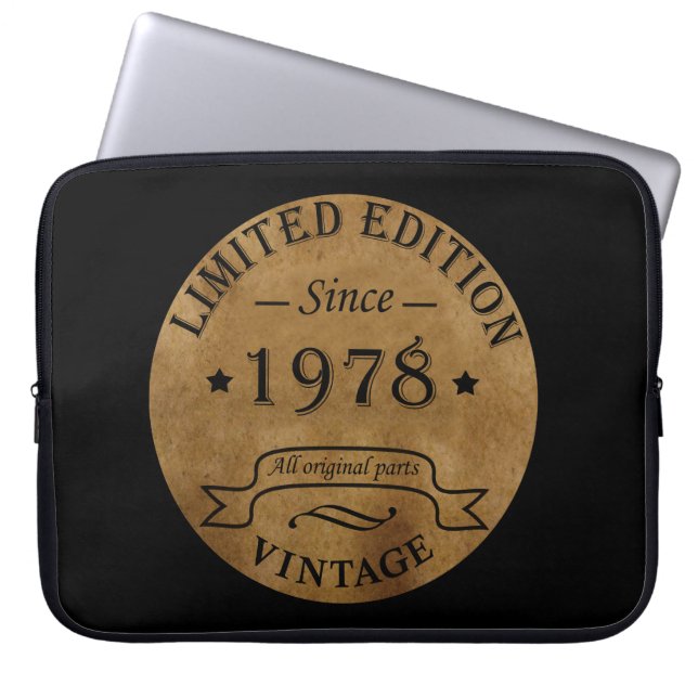 Funda Para Portátil Nacido en 1978, en un antiguo cumpleaños (Frente)