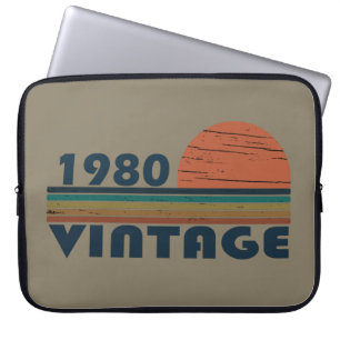 Funda Para Portátil Nacido en 1980, cumpleaños vintage
