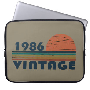 Funda Para Portátil nacido en 1986, cumpleaños vintage