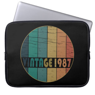 Funda Para Portátil nacido en 1987 regalo de cumpleaños vintage