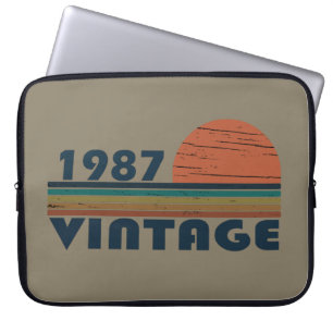 Funda Para Portátil nacido en 1987 regalo de cumpleaños vintage