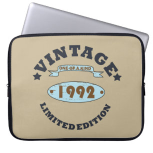 Funda Para Portátil nacido en 1992 regalo de cumpleaños vintage