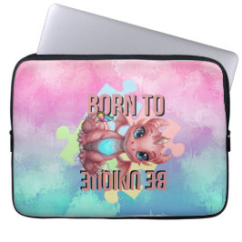 Funda Para Portátil Nacido para ser único Lindo Dragón Rosa - Inspirad