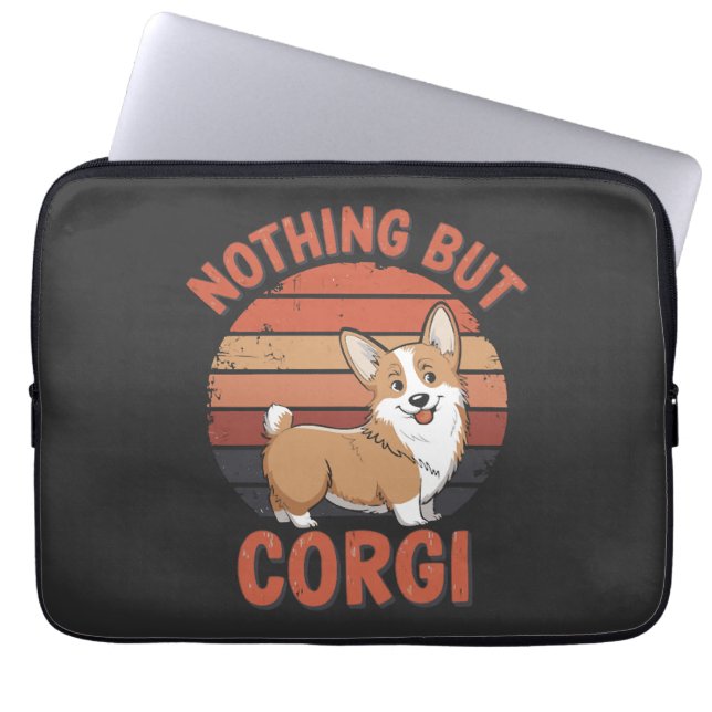 Funda Para Portátil Nada Más Corgi (Frente)