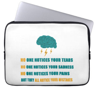 Funda Para Portátil Nadie nota tu tristeza