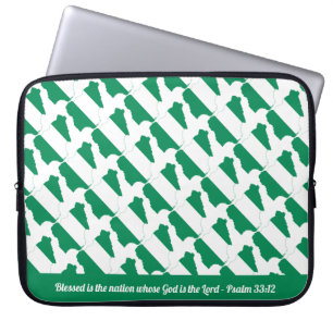 Funda Para Portátil Naija NIGERIA FLAG Personalizado Scripting Laptop