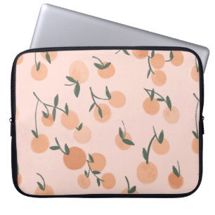 Funda Para Portátil Naranja de color de agua fruta patrón ininterrumpi