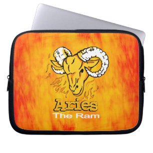 Funda Para Portátil Naranja de la señal de incendio de Aries ram