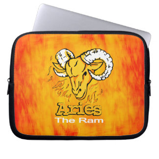 Funda Para Portátil Naranja de la señal de incendio de Aries ram