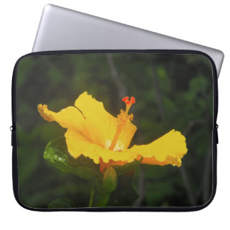 Funda Para Portátil Naranja Hibiscus Flower