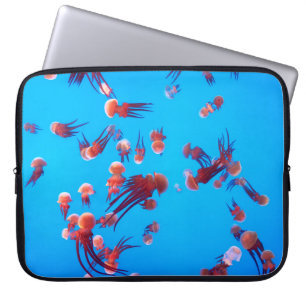 FUNDA PARA PORTÁTIL NARANJA JELLY FISH
