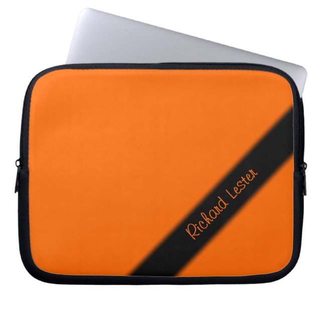 Funda Para Portátil Naranja sólido (Frente)