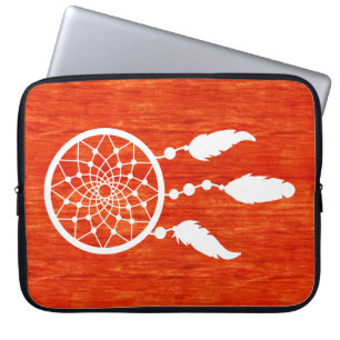 Funda Para Portátil Naranja vibrante de Boho Dreamcatcher