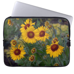 Funda Para Portátil Naranjas girasoles, brillante foto floral de veran