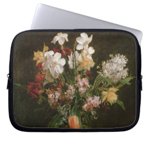 Funda Para Portátil Narcisses Blancs, Jacinthes y Tulipes, 1864