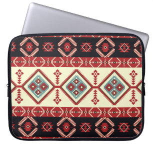 Funda Para Portátil Nativos. Kilim de diseño geométrico. Tribus étnica