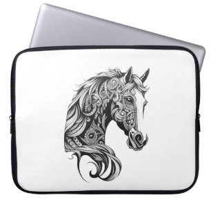 Funda Para Portátil Naturaleza animal silvestre caballo Ilustracion ar