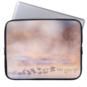 Funda Para Portátil Naturaleza de invierno de Japón. Escena de vida si